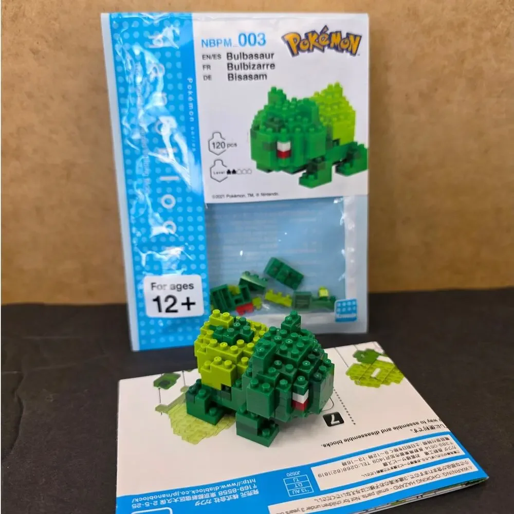 nanoblock - Pokémon - Bulbasaur, Pokémon Series (NBPM_003) by Kawada